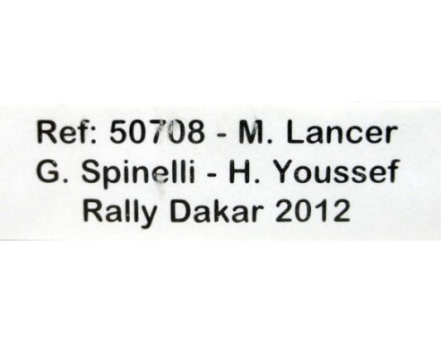 M.LANCER RALLY DAKAR 2012 REF.50708 AVANT SLOT