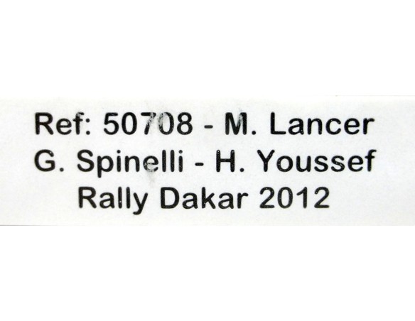 M.LANCER RALLY DAKAR 2012 REF.50708 AVANT SLOT