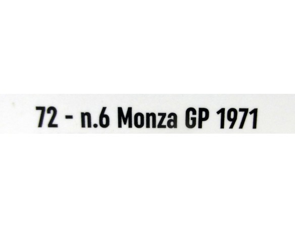 LOTUS 72 Nº6 MONZA GP 1971 REF.PCW02 POLICAR
