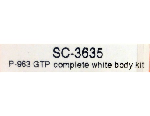 PORSCHE 963 GTP COMPLETE WHITE BODY KIT REF.SC3635 SCALEAUTO