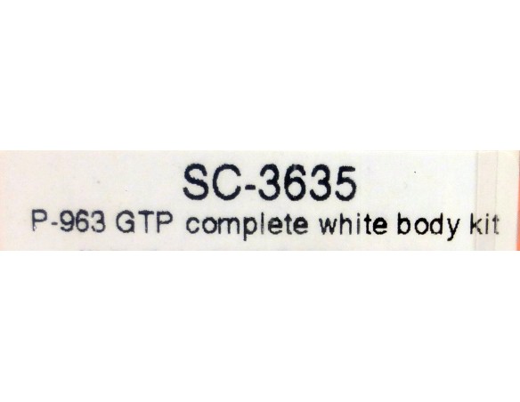 PORSCHE 963 GTP COMPLETE WHITE BODY KIT REF.SC3635 SCALEAUTO