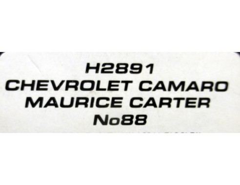 CHEVROLET CAMARO MAURICE CARTER Nº88 REF.H2891 SUPERSLOT