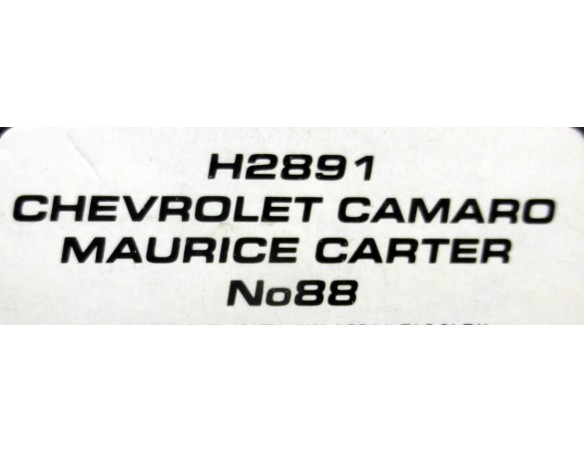 CHEVROLET CAMARO MAURICE CARTER Nº88 REF.H2891 SUPERSLOT