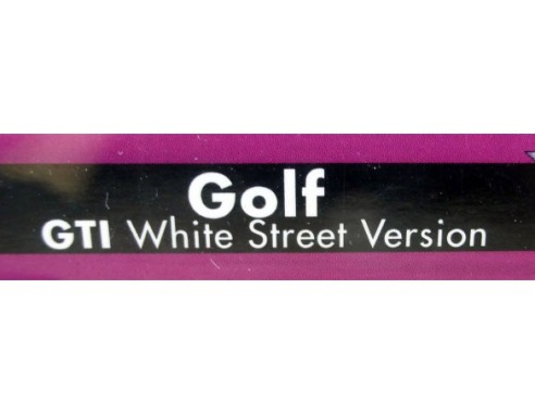 GOLF GTI WHITE STREET VERSION REF.0701501 SPIRIT