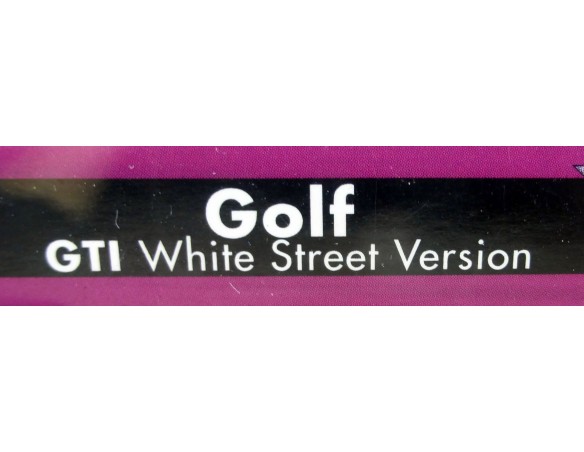 GOLF GTI WHITE STREET VERSION REF.0701501 SPIRIT