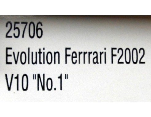 FERRARI F2002 V10 Nº1 REF.25706 CARRERA EVOLUTION