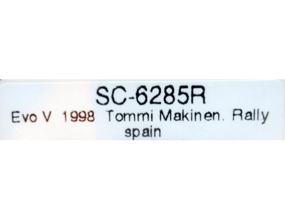 EVO V 1998 TOMMI MAKINEN Nº1 RALLY SPAIN  REF.SC6285R SCALEAUTO