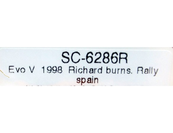 EVO V 1998 RICHARDS BURNS Nº2 RALLY SPAIN  REF.SC6286R SCALEAUTO