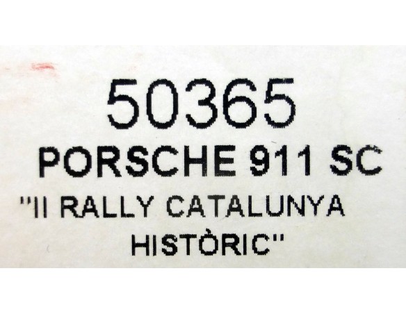 PORSCHE 911 SC II RALLY CATALUNYA HISTORIC REF.50365 NINCO