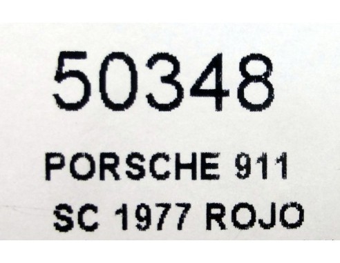 PORSCHE 911 SC 1977 ROJO REF.50348 NINCO