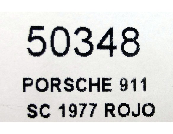 PORSCHE 911 SC 1977 ROJO REF.50348 NINCO