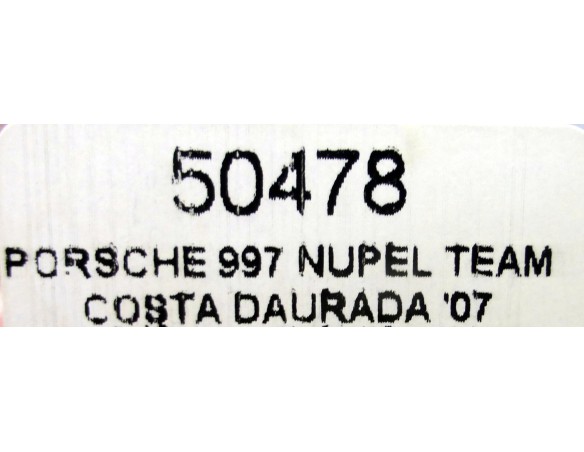 PORSCHE 997 NUPEL VALLEJO TEAM COSTA DAURADA”07 REF.50478 NINCO
