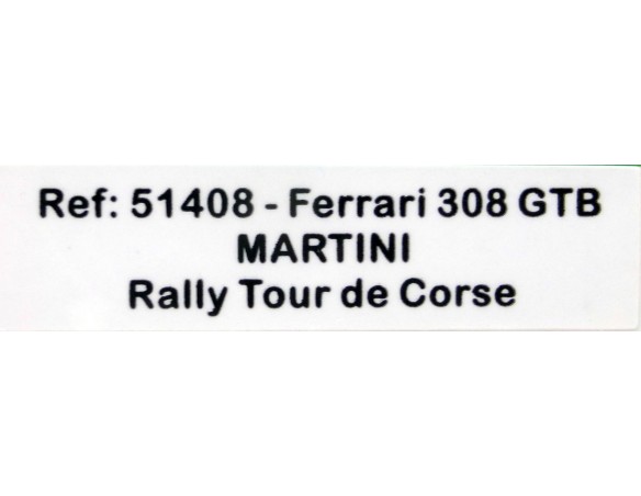 FERRARI 308 GTB MARTINI RALLY TOUR DE CORSE REF.51408 AVANT SLOT