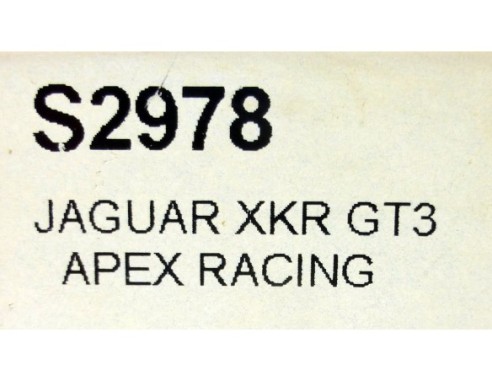 JAGUAR XKR GT3 APEX RACING REF.S2978 SUPERSLOT