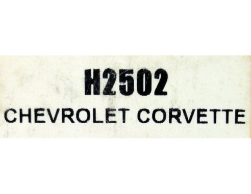 CHEVROLET CORVETT  REF.H2502 SUPERSLOT