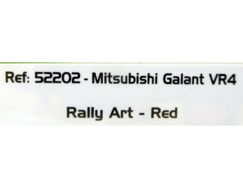 MITSUBISHI GALANT Vr4-RALLY ART-RED REF.52202 AVANT SLOT