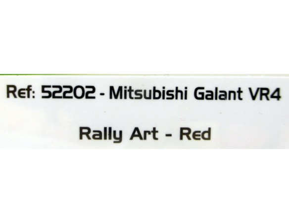 MITSUBISHI GALANT Vr4-RALLY ART-RED REF.52202 AVANT SLOT