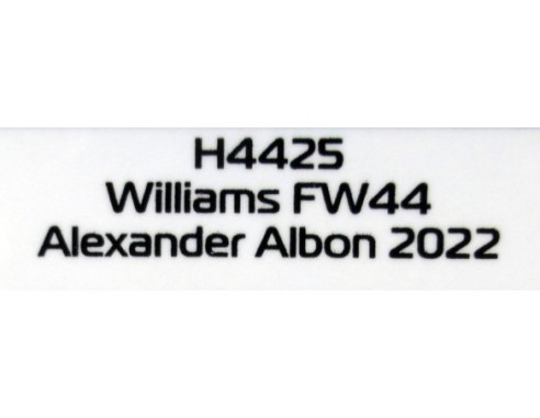 WILLIAMS FW44 ALEXANDER ALBON 2022 REF.H4425 SUPERSLOT