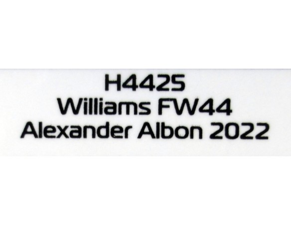 WILLIAMS FW44 ALEXANDER ALBON 2022 REF.H4425 SUPERSLOT