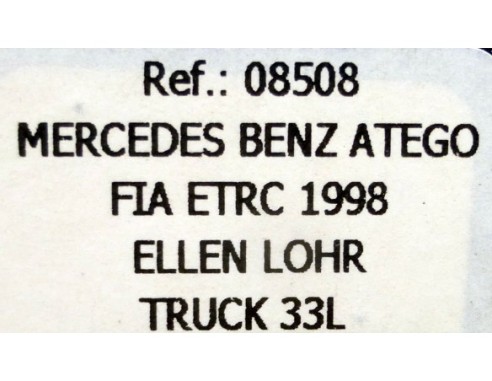 MERCEDES BENZ ATEGO FIA ETRC 1998 TRUCK 33L REF.08508 FLY