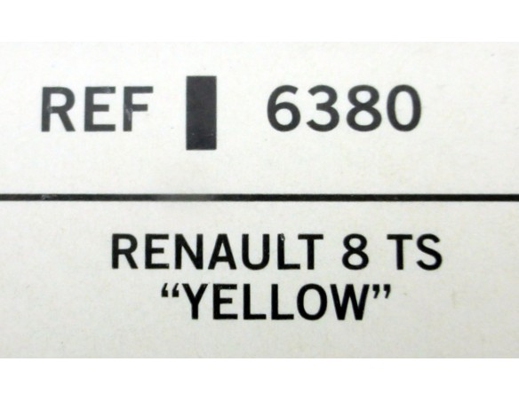 RENAULT 8 TS YELLOW REF. 6380 TECNITOYS