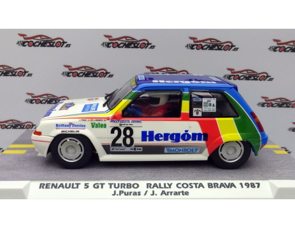 RENAULT 5 GT TURBO RALLY COSTA BRAVA 1987 FOROSLOT PRIMAVERA 2024 REF.E2073LIMPIO  FLY