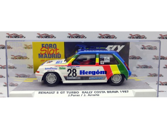 RENAULT 5 GT TURBO RALLY COSTA BRAVA 1987 FOROSLOT PRIMAVERA 2024 REF.E2073LIMPIO  FLY