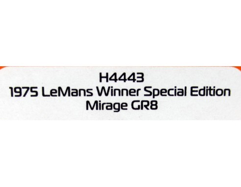 MIRAGE GR8 LE MANS 1975 GULF WINNER SPECIAL EDITION REF.H4443 SUPERSLOT