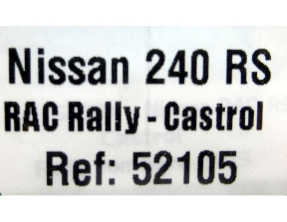 NISSAN 240 RS RAC RALLY CASTROL REF.52105 AVANT SLOT