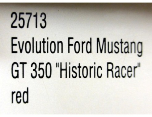 EVOLUTION FORD MUSTANG GT 350 HISTORIC RACER RED REF.25713 CARRERA