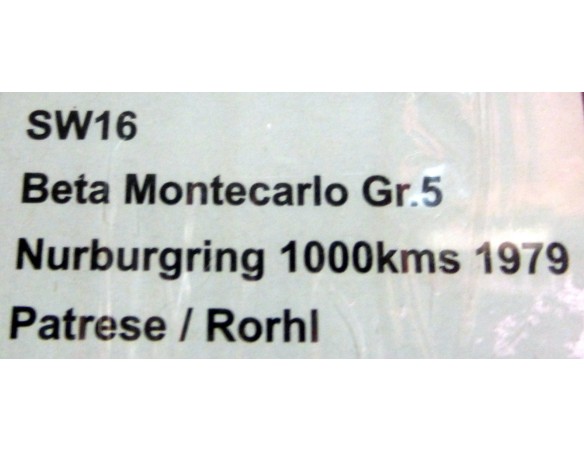 LANCIA BETA MONTECARLO 1979 REF.SW16 SIDEWAYS