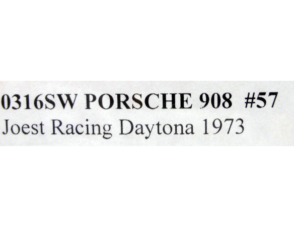PORSCHE 908 Nº57 JOEST RACING DAYTONA 1973 REF.0316SW NSR