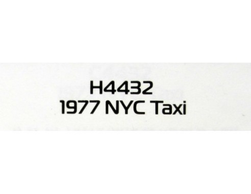 TAXI NEW YORK 1977 REF.H4432 SUPERSLOT