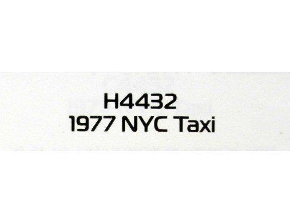TAXI NEW YORK 1977 REF.H4432 SUPERSLOT