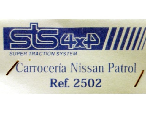 CARROCERIA NISSAN PATROL JAGERMEISTER Nº34 REF.2502 STS