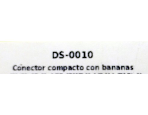 CONECTOR COMPACTO CON BANANAS REF.0010 DS