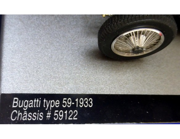 Bugatti Type 59 noire/black 1933 Ralf Lauren Collect ref.132083M Le Mans Miniatures