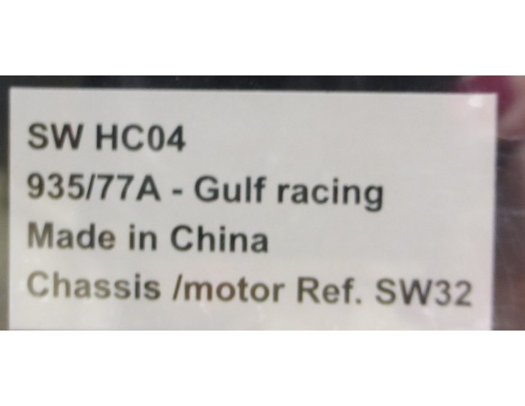 PORSCHE 935/77 A Nº14 +POST GULF REF.SWHC04  RACER SIDEWAYS