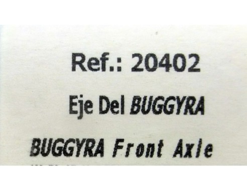 EJE DELANTERO BUGGYRA FRONT AXLE REF.20402 FLY