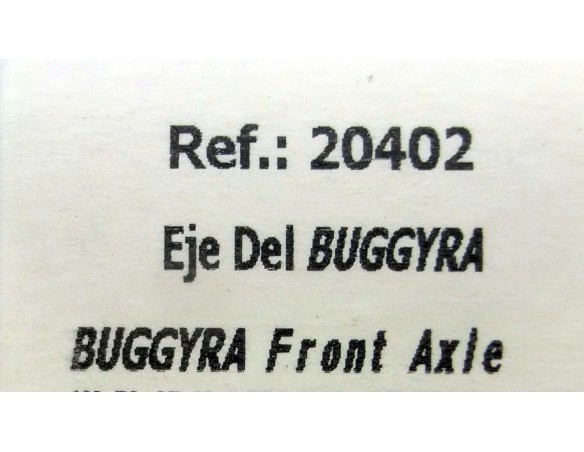 EJE DELANTERO BUGGYRA FRONT AXLE REF.20402 FLY