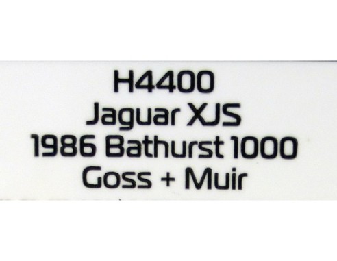JAGUAR XJS 1986 BATHURST 1000 GOSS+MUIR REF.H4400 SUPERSLOT