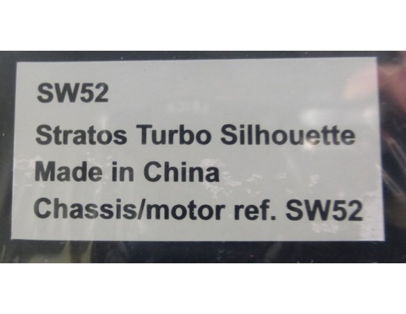 Lancia StratosTurbo - Silhouette LTD ED. 1008 U. REF SW52 .  RACER SIDEWAYS
