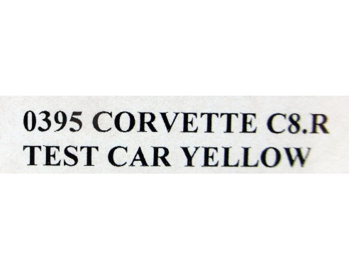 CORVETTE C8R TEST CAR YELLOW REF.0395 NSR