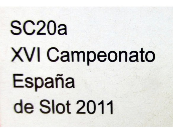 FORD GT 40 XVI CAMPEONATO ESPAÑA DE SLOT 2011 REF.SC20a SLOT.IT