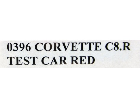 CORVETTE C8R TEST CAR RED REF.0396 NSR