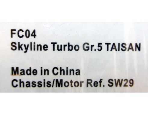 SKYLINE TURBO GR.5 TAISAN REF.FC04 SIDEWAYS