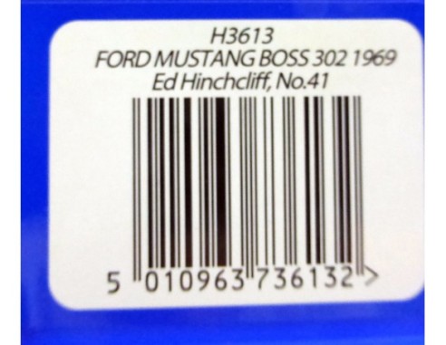 FORD MUSTANG BOSS 302 1969 REF.H3613 SUPERSLOT