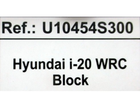 Hyundai i-20 WRC - Block REF.10454 SCX
