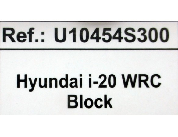 Hyundai i-20 WRC - Block REF.10454 SCX