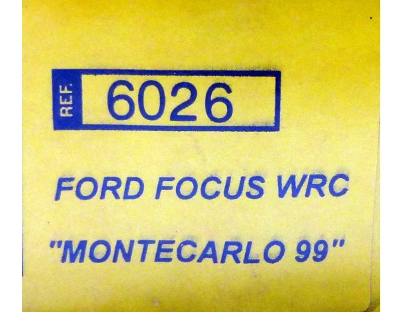 FORD FOCUS WRC MONTECARLO 99 MC RAE REF.6026 TECNITOYS